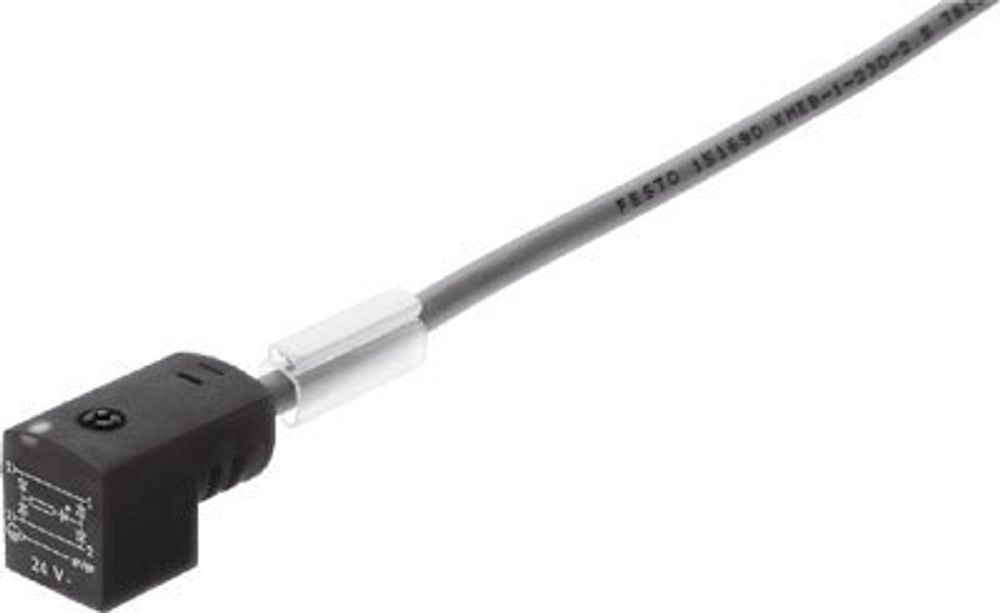 KME-1-24DC-2,5-LED Штекерная розетка с кабелем