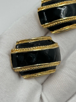 Клипсы для обуви с чёрной эмалью S. G. D’OR