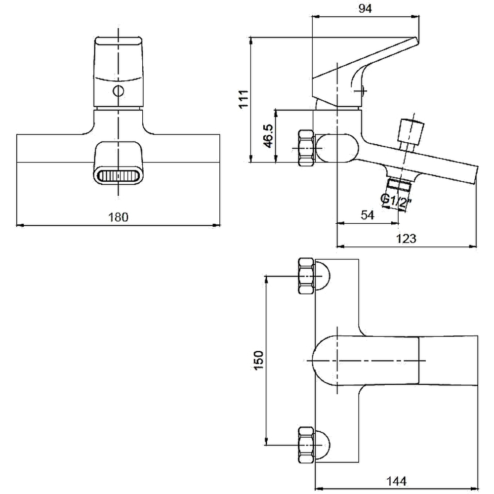 СМЕСИТЕЛЬ ДЛЯ ВАННЫ ESKO ONTARIO ON - 54