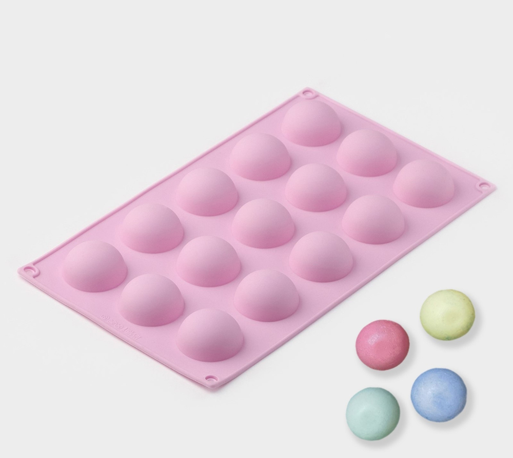 Силиконовая форма для выпечки и муссовых десертов "Полусферы 4см"