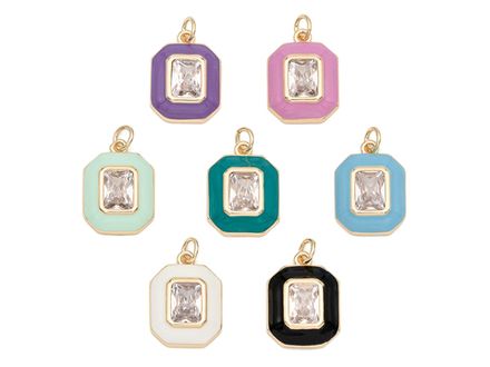 Подвеска-кулон "Винтаж", 18,5мм, эмаль