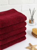 Полотенце махровое, г/к, 40х70, арт. 40-70 BS, 460 гр/м2, цвет: 945-бордовый,