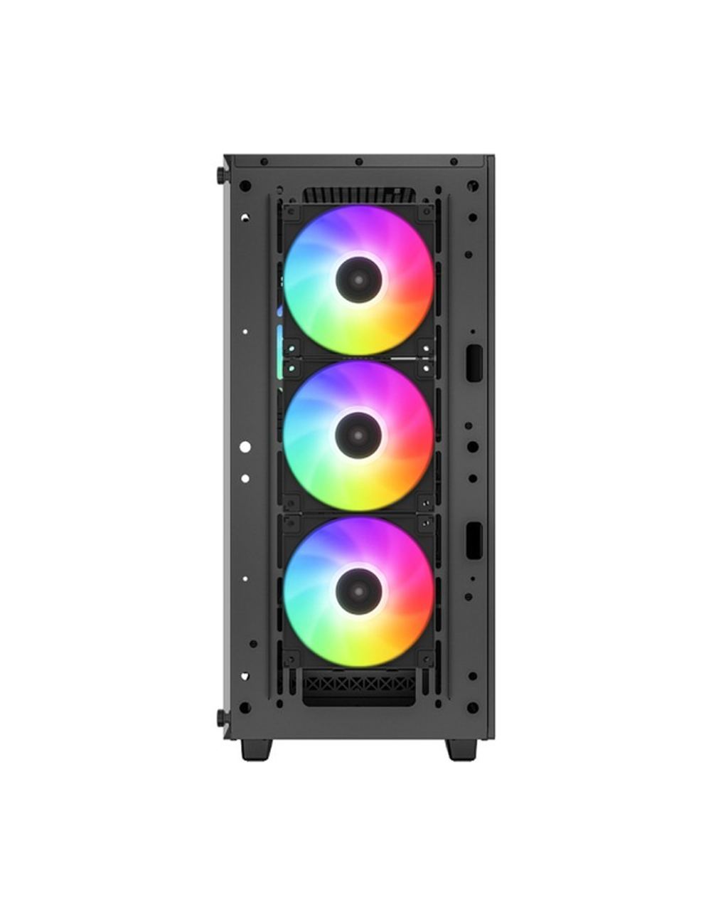 Deepcool CC560 ARGB V2 без БП, боковое окно (закаленное стекло), 3x120мм ARGB LED вентилятор спереди и 1x120мм ARGB LED вентилятор сзади, черный, ATX
