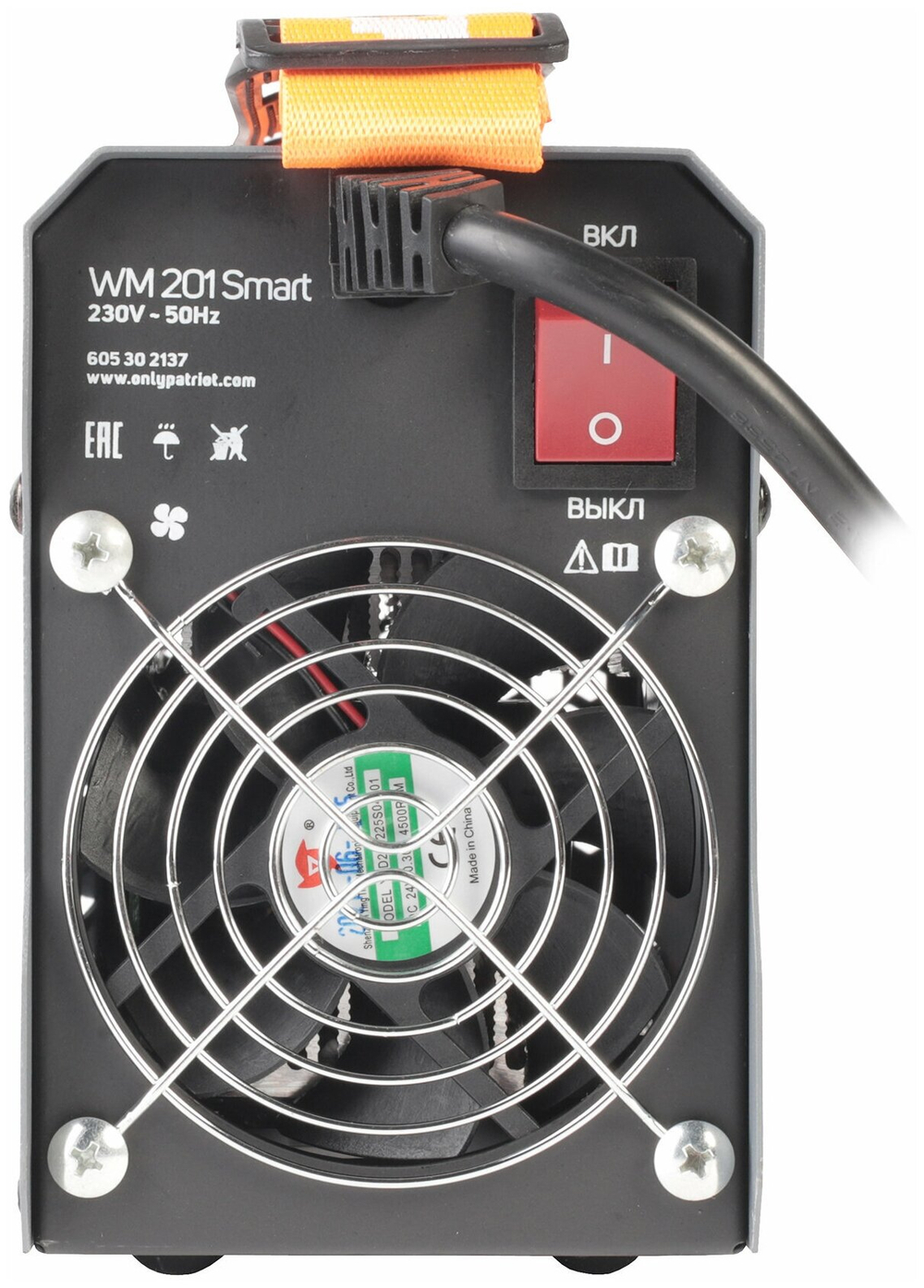 Аппарат сварочный PATRIOT WM 201 Smart /MMA /200 А/ 8,3 кВт/ ПВ 60%/ работа от 140 В