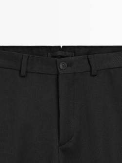 Massimo Dutti Брюки из шерсти, черный