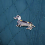 Брошь Shadore Такса XZ0711.2 BW/S