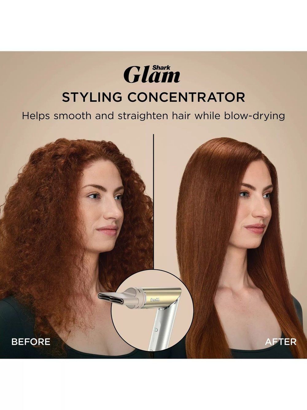 Набор для укладки и сушки волос 4 в 1 Shark Glam Ceramic & Air Styling and Drying System