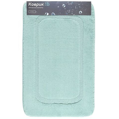 Коврик для ванны, 0.5х0.8 м, ПЭ, сер-голуб, Альпака, Y11-3
