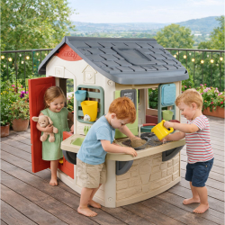 Игровой садовый домик Smoby 810505 с летней кухней и 16 аксессуарами 810505 — фото 13