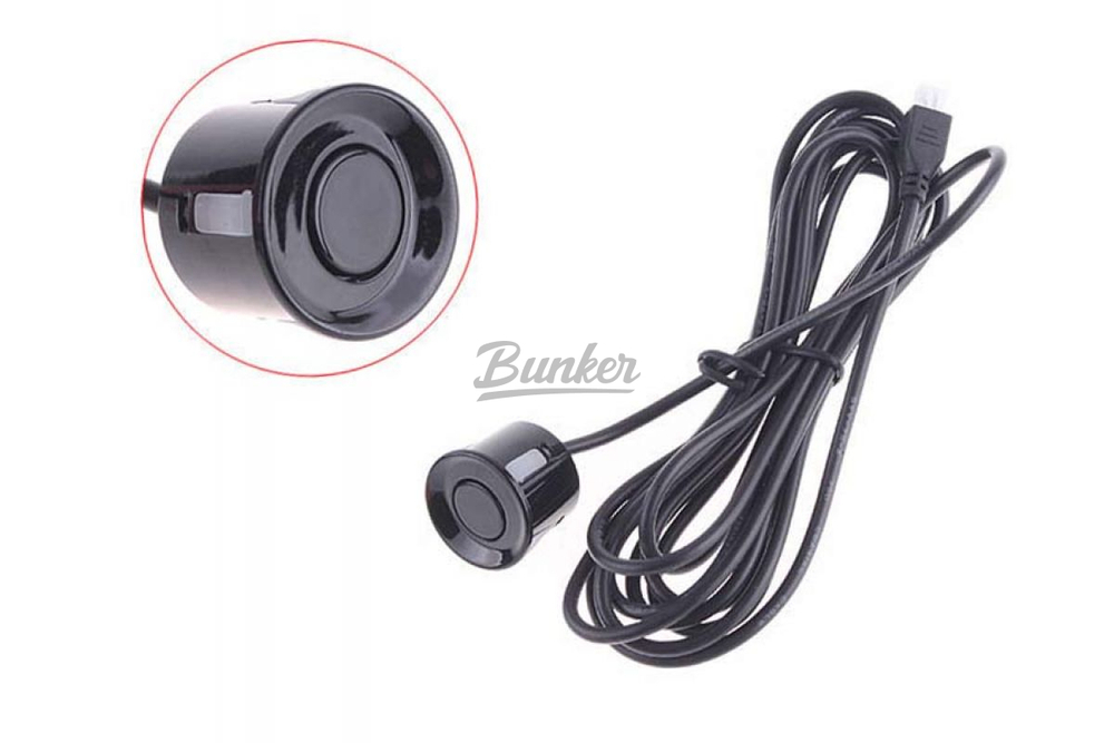 Парктроник InterPower IP-451 с зеркалом заднего вида, 4 датчика (черные), (компл.)