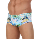 Мужские плавки-брифы с растительным орнаментом Doreanse Africa (Размер: L) (Цвет: голубой)