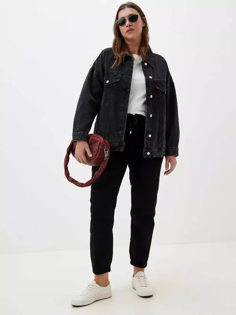 Джинсы на резинке больших размеров