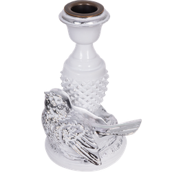 Подсвечник Птичка Терра правый Белый
