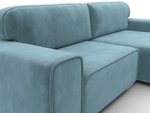 Диван угловой Лига-029 ВЕЛЮР Бирюзовый