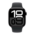 Умные часы Apple Watch Series 10 GPS, 42mm, Jet Black Aluminium Case with Sport Band M/L, Black (Черный)