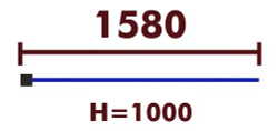 Секция ограждения 32007 для выполнения нормативов (болтовая сборка)