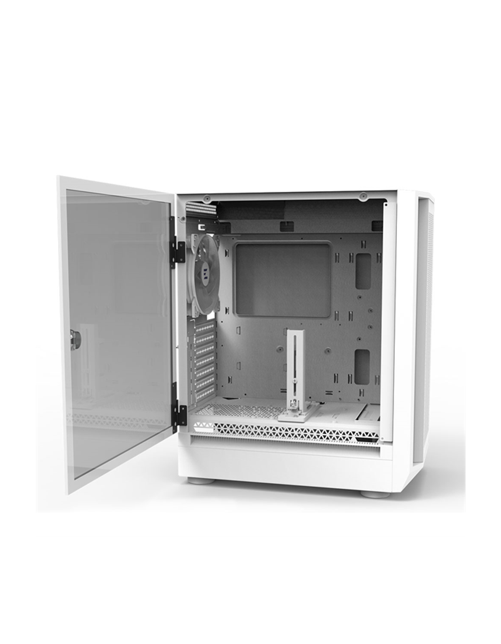 ZALMAN i6, EATX, WHITE, FRONT MESH, WINDOW, 2x3.5", 3x2.5", 1xUSB2.0, 1xUSB3.0, 1xUSB Type C, FRONT 3x140mm RGB LED, REAR 1x140mm RGB LED