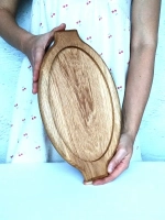 Поднос деревянный из массива дуба