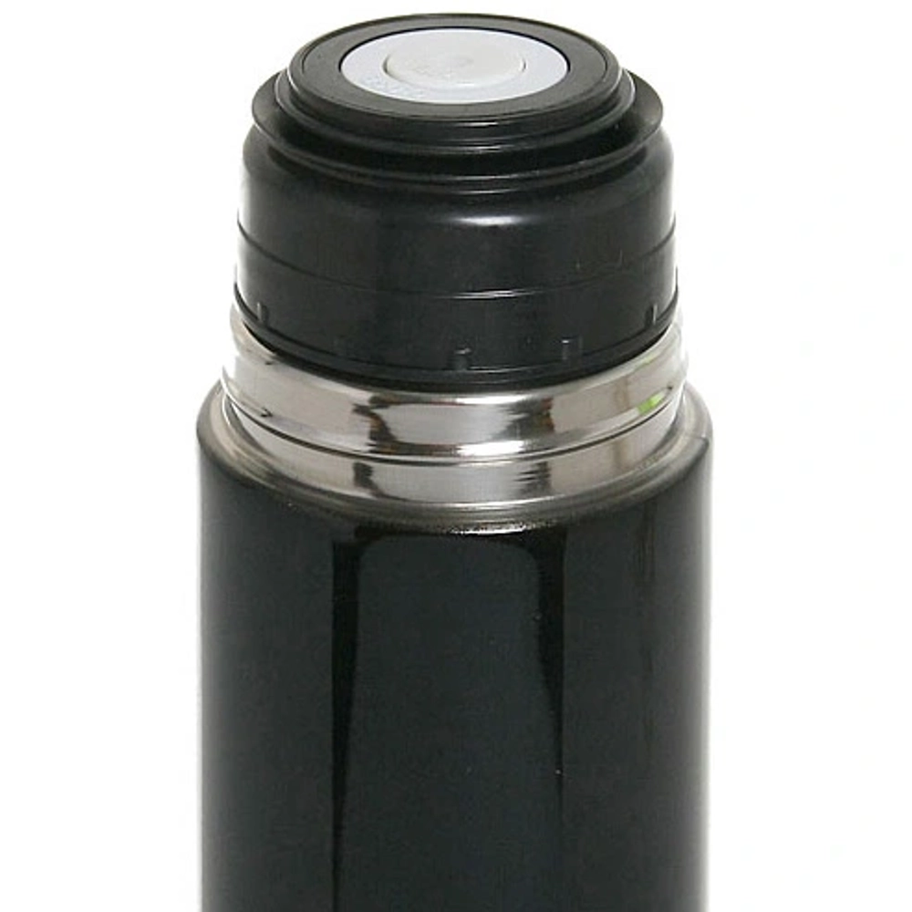 Термос с металлической колбой 1000 мл «Серп и молот» черный