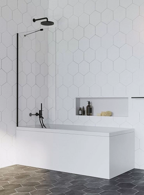 Шторка для ванны Radaway Idea Black PNJ 70