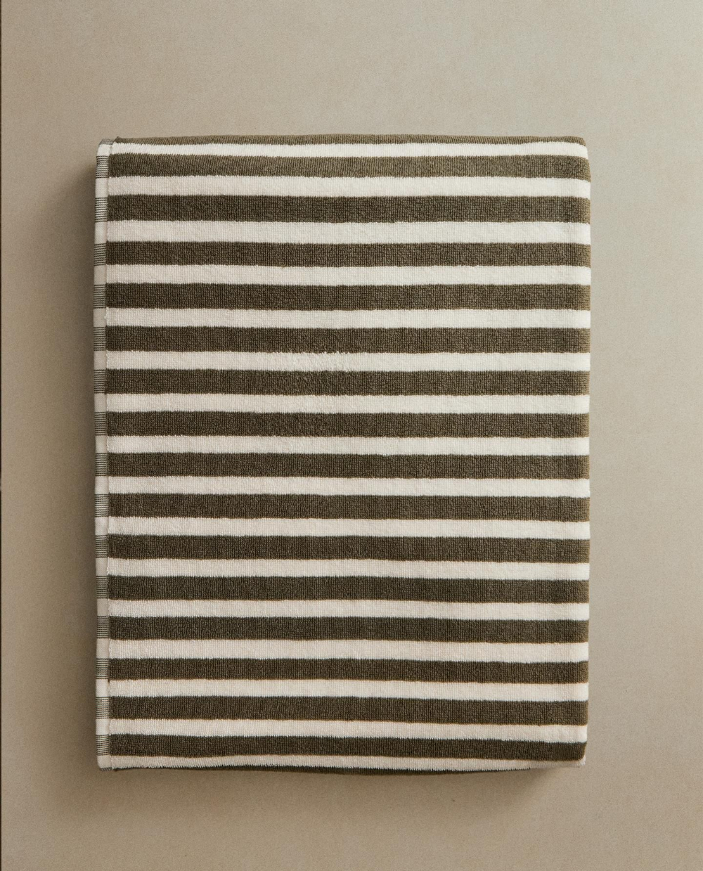 Zara Home - Красочное полосатое банное полотенце, коричневый, 50х90 см