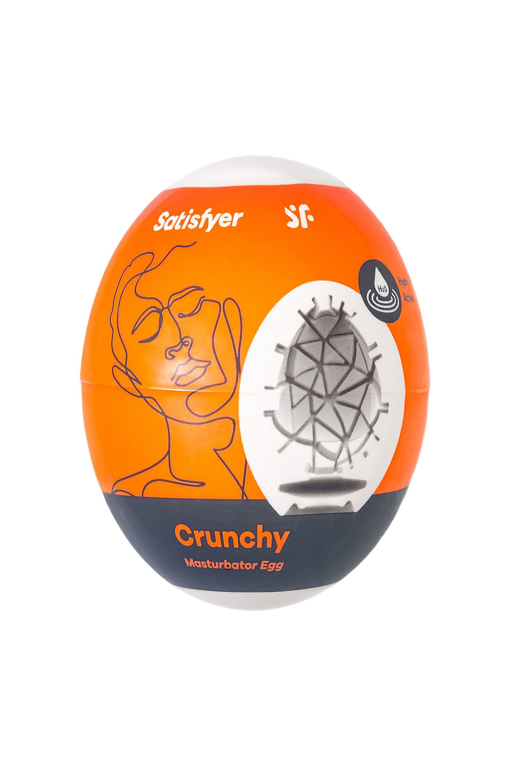 Мастурбатор-яйцо Satisfyer Crunchy Mini Masturbator (Цвет: белый)
