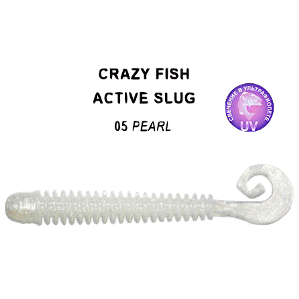 Мягкая приманка Crazy Fish Active Slug 2-7.1-5-1  7.1см 8шт