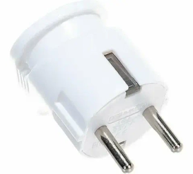 Вилка угловая с/з белая 16А 250В TDM SQ1806-0007