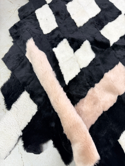 Меховой Коврик прикроватный накидка на кресло из овчины