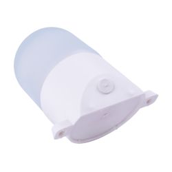 UWL-K02R 60W-E27 IP65 WHITE Светильник влагозащищенный под лампу Е27. наклонный. для бань и саун. до +125С. Цвет корпуса белый. ТМ Uniel