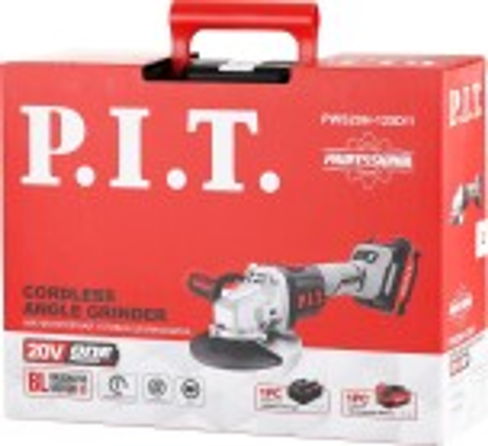 Угловая шлифмашина аккумуляторная P.I.T. PWS20H-125D/1