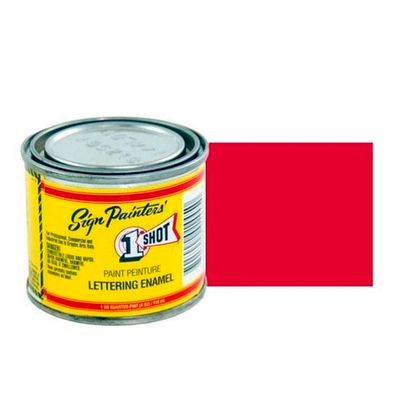 Эмаль для пинстрайпинга 1 Shot Ярко-красный (Bright Red), 236 мл
