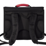 Портфель для мальчика Alingar, 300 х 385 мм, "Машины", ортопедическая мягкая спинка, 2 кармана, 2 отделения, светоотражатель, органайзер, черный