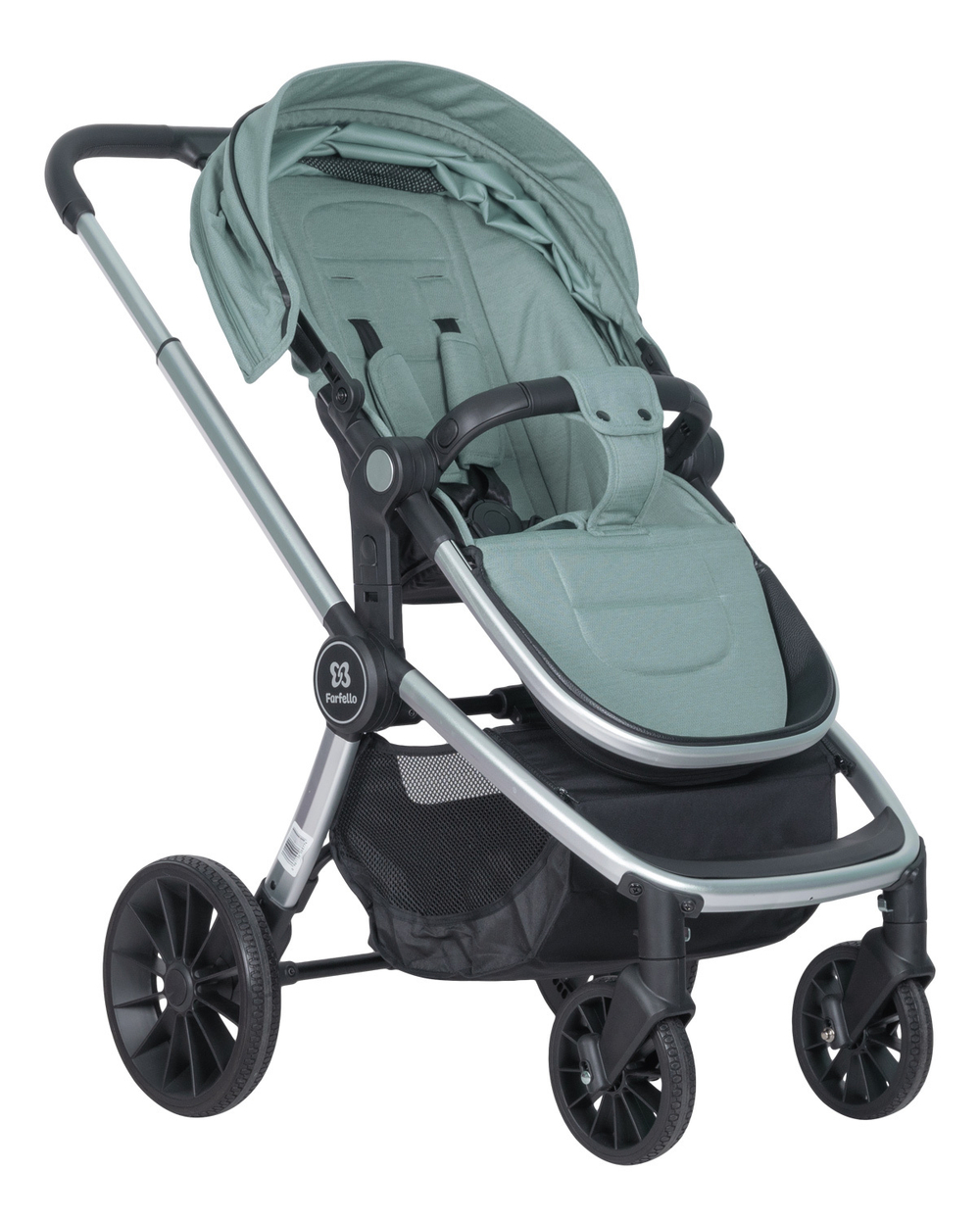 Коляска модульная 2в1 Baby shell (BBS-15 Green/Зеленый / серебро)