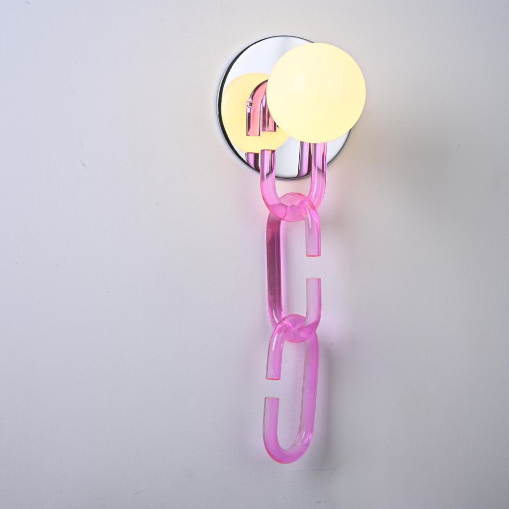 Настенный Светильник Chain Wall Розовый By Imperiumloft