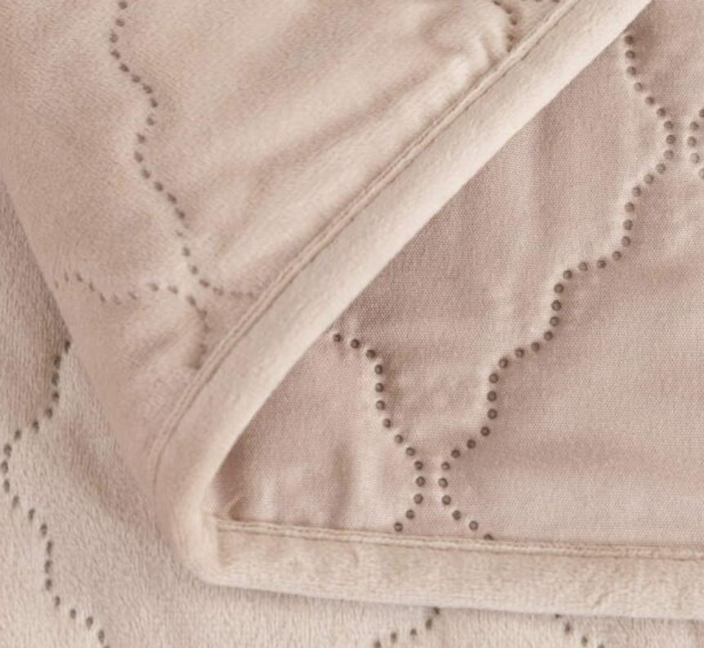 Покрывало 240х260 Деметра светлый беж