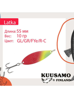 Блесна колебалка Kuusamo Latka 70/14 BLU/R-S