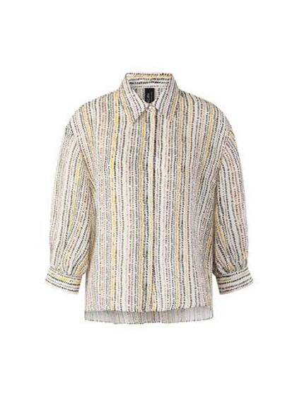 Marc Cain Блуза из смеси льна и шелка