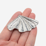 Подвеска крупная "Лепесток" 36*55мм, сталь без покрытия