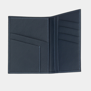 Обложка на паспорт и для автодокументов кожаный Paris Easy цвета синий