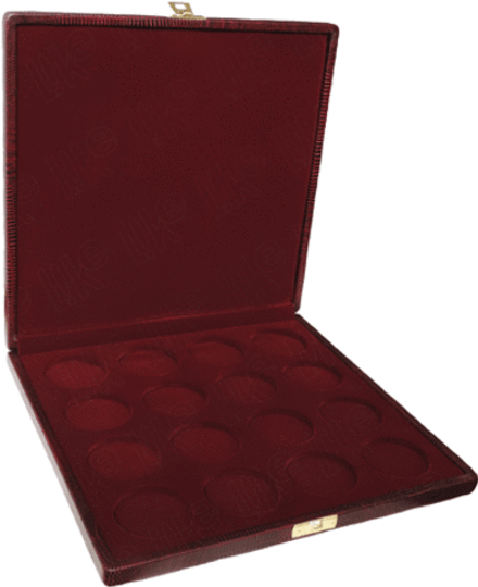 Футляр нумизматический под 16 монет, диаметр 46 мм, глубина 4 мм.