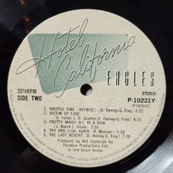 Винтажная виниловая пластинка LP Eagles Hotel California (Japan 1976) (Obi) New Kid In Town