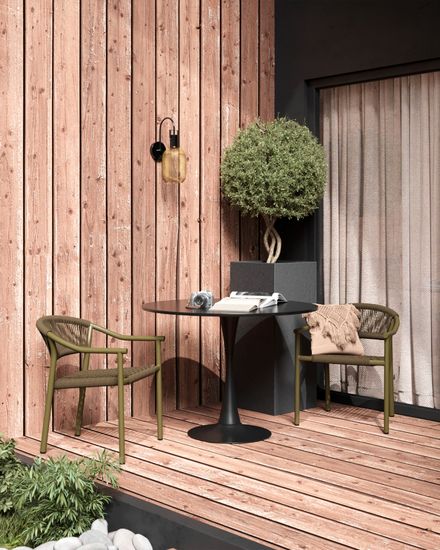 Уличный, металический Стул Wind зелёный