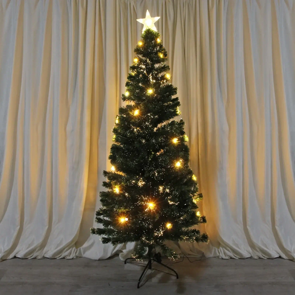 Ёлка светодиодная «Северное сияние» 210 см, ПВХ зеленый, цвет свечения-Теплый белый (270 веток) (T2094-210)