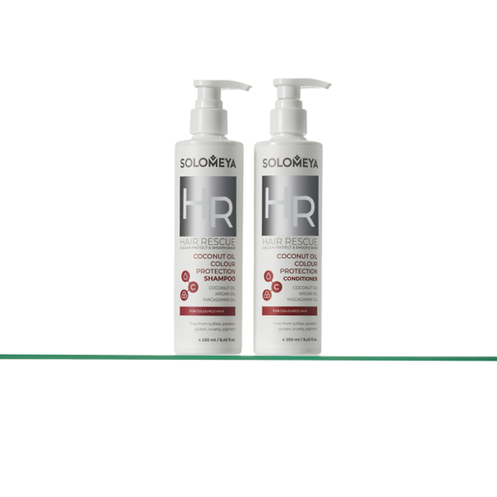 Solomeya Hair Rescue Coconut Oil Colour Protection Conditioner кондиционер для окрашенных волос с кокосовым маслом
