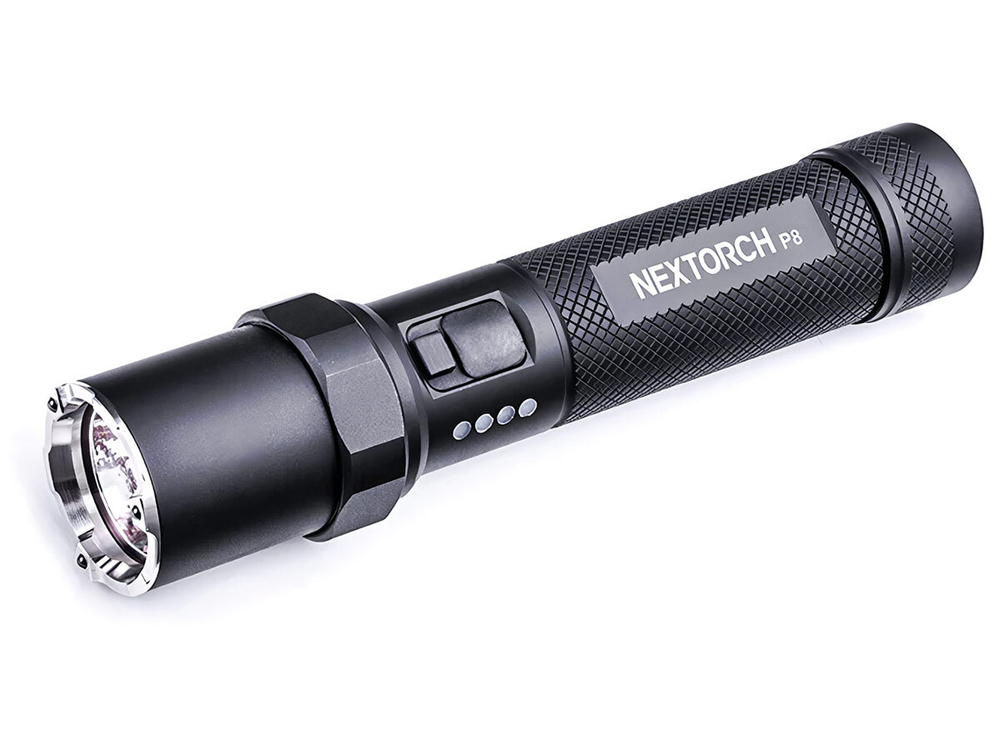 Тактический фонарь Nextorch P8 High Output Compact Duty, 1300 lm, 4 режима, алюминий, 18650 несъёмный, IPX7, 140г