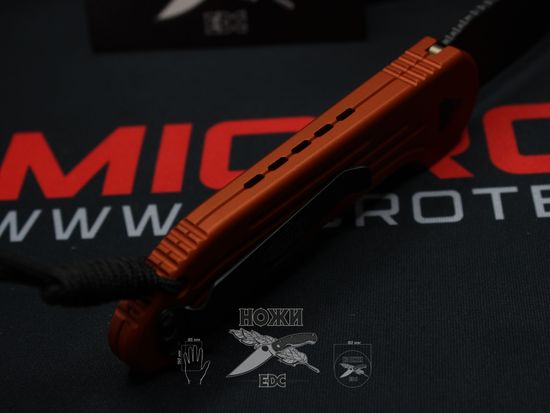 Складной нож Microtech LUDT MT/135-1OR c клинком из стали Böhler M390 Microclean®, рукоять алюминий