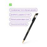Ручка шариковая Berlingo "xGold" черная, 0,7мм, игольчатый стержень, грип