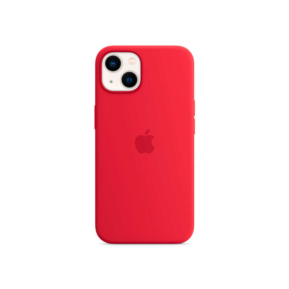 Силиконовый чехол с поддержкой MagSafe Apple Silicone Case для iPhone 13, Red (Красный)