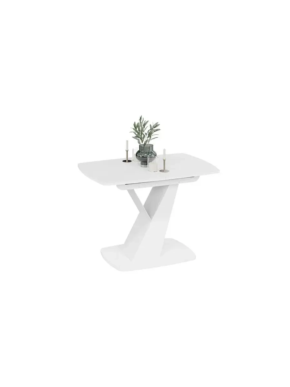 Стол кухонный Белый, 110(141)х75х75 см